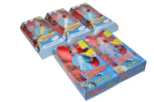 A group of Thunderbirds (Gerry Anderson) 12" Action Figure Dolls by Vivid Imaginations / Carlton.