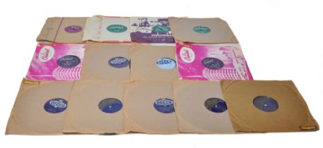 A collection of vintage 78 RPM Records, Columbia, Decca. Various as shown, look to be in good to