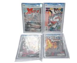 Graded Comic Books comprising of four issues to include; 1)Uncanny X-Men #17 - Marvel Comics 10/12 -