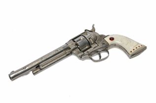 A Spanish made toy cap pistol of 'Western' theme.