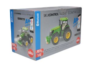 Siku 1/32 Farm Model issue comprising No. 6735 John Deere 7290R Tractor. Radio Controlled. Excellent
