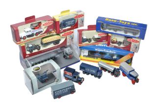 A group of mostly 1/76 diecast commercials from Trackside / Oxford. Boxed and unboxed issues as