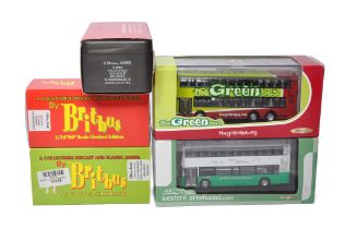 A duo of Creative Master Northcord 1/76 Diecast Model Bus issues comprising Western Greyhound and