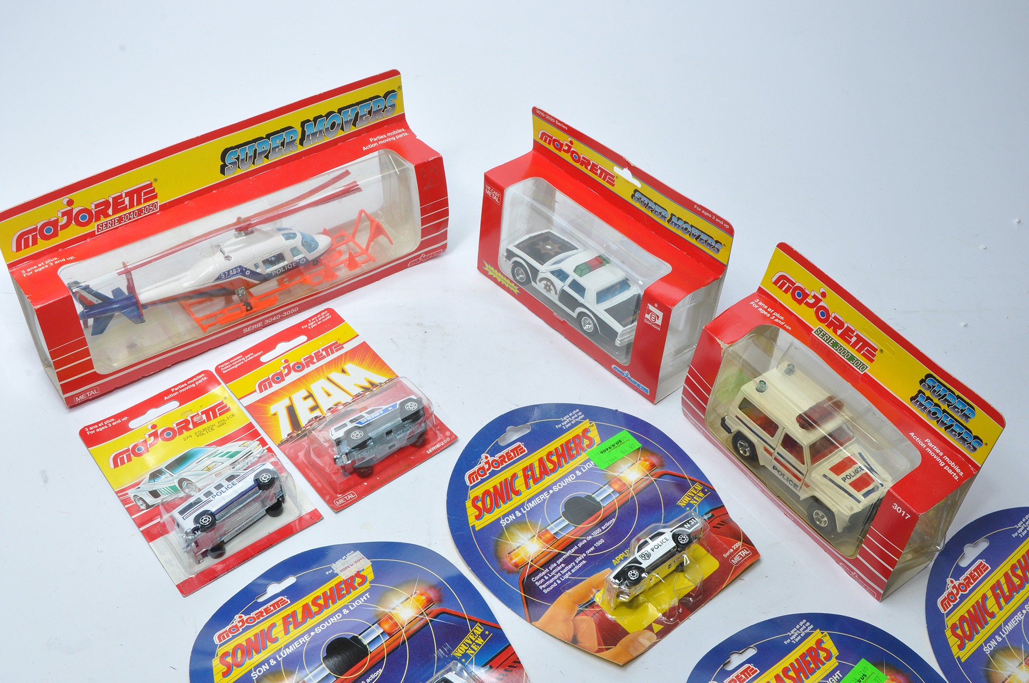 A group of Nine 200 Majorette diecast vehicles, all police themed cars or related issue as shown - Image 3 of 3