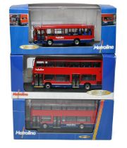 A trio of Creative Master Northcord 1/76 Diecast Model Bus issues comprising Metroline bus