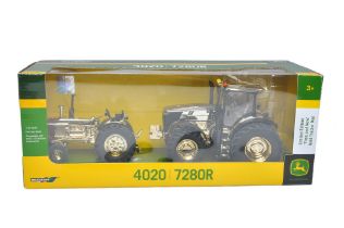 Britains 1/32 Farm Model issue comprising No. 43029 John Deere 4020 / 7280R Tractor Set. Special