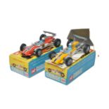 Corgi duo of formula one racing cars comprising No. 158 and 159. Lotus and Cooper. Both very good to