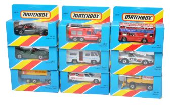 A group of of 9 Matchbox Superfast (Made in England) issues as shown. All look to be excellent in