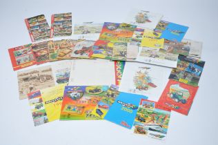 A group of Britains catalogues (34) from the 1980's and 90's plus assorted 1980's and 90's toy