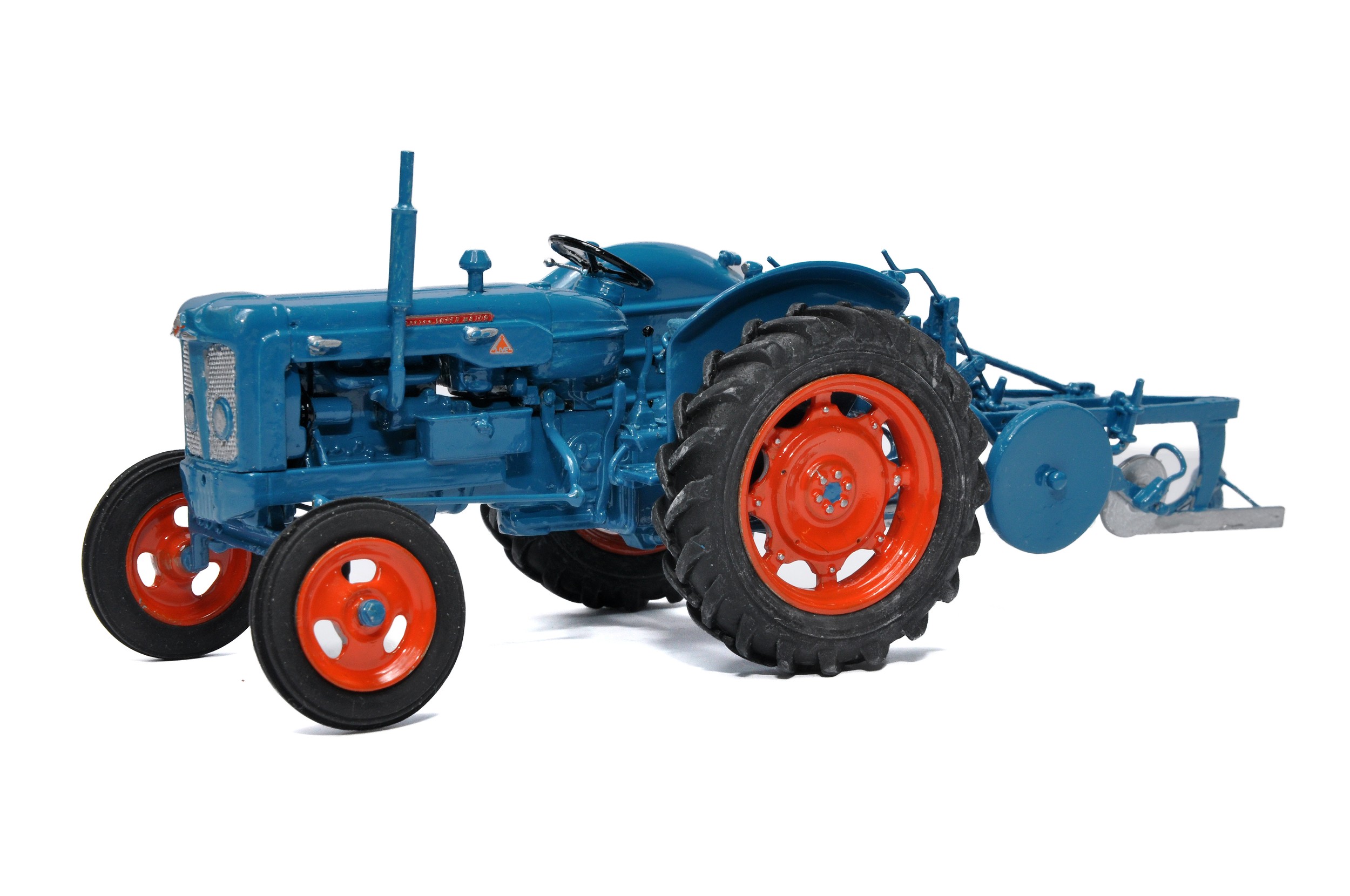 Scaledown Models 1/32 White Metal Farm Model issue comprising Fordson Major Tractor and Rear Plough. - Image 2 of 3