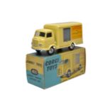 Corgi No. 411 Karrier Bantam Lucozade Van. Pale Yellow. Spun Hubs. Generally Good to Very Good.