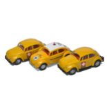 Corgi trio of harder to find Volkswagen Beetle issues including duo of PTT and one ADAC. ADAC and