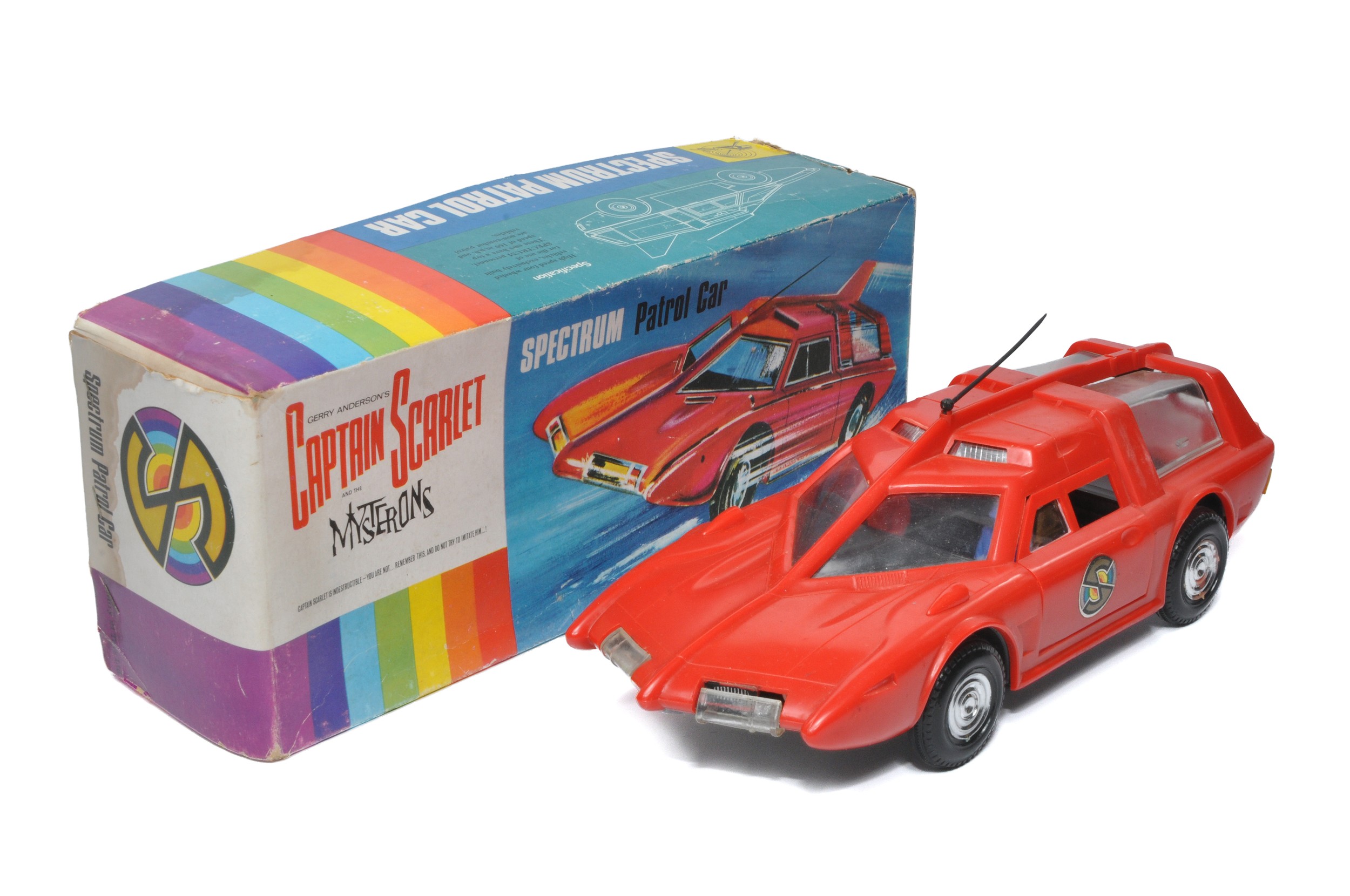 JR21 for Gerry Anderson - Captain Scarlet and the Mysterons Spectrum Patrol Car. Red. Friction