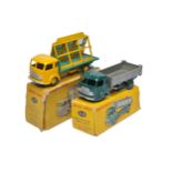 French Dinky Duo of No. 33B Simca Cargo Truck and No. 33C Sinca Glazier's Van. Generally good to