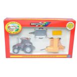 Britains Farm 1/32 diecast model issue comprising No. 09675 Fiat L85 Tractor and Baler Set.