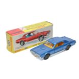 Dinky No. 174 Ford Mercury Cougar. Metallic blue, orange interior. Displays generally excellent with