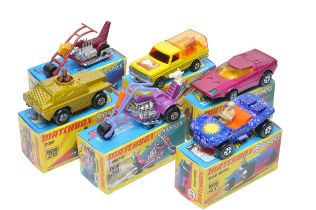 A group of Six Matchbox Superfast. Comprising Beach Buggy, Wildlife Truck and others as shown.