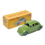 Dinky No. 181 Volkswagen. Green with mid-green hubs. Displays excellent with the odd minor mark.