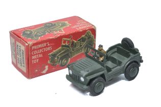 Premier (Japanese) diecast military issue comprising Austin Jeep. Displays very good to excellent