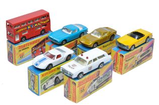 A group of Six Matchbox Superfast. Comprising Iso Grifo, Ford GT and others as shown. Mostly