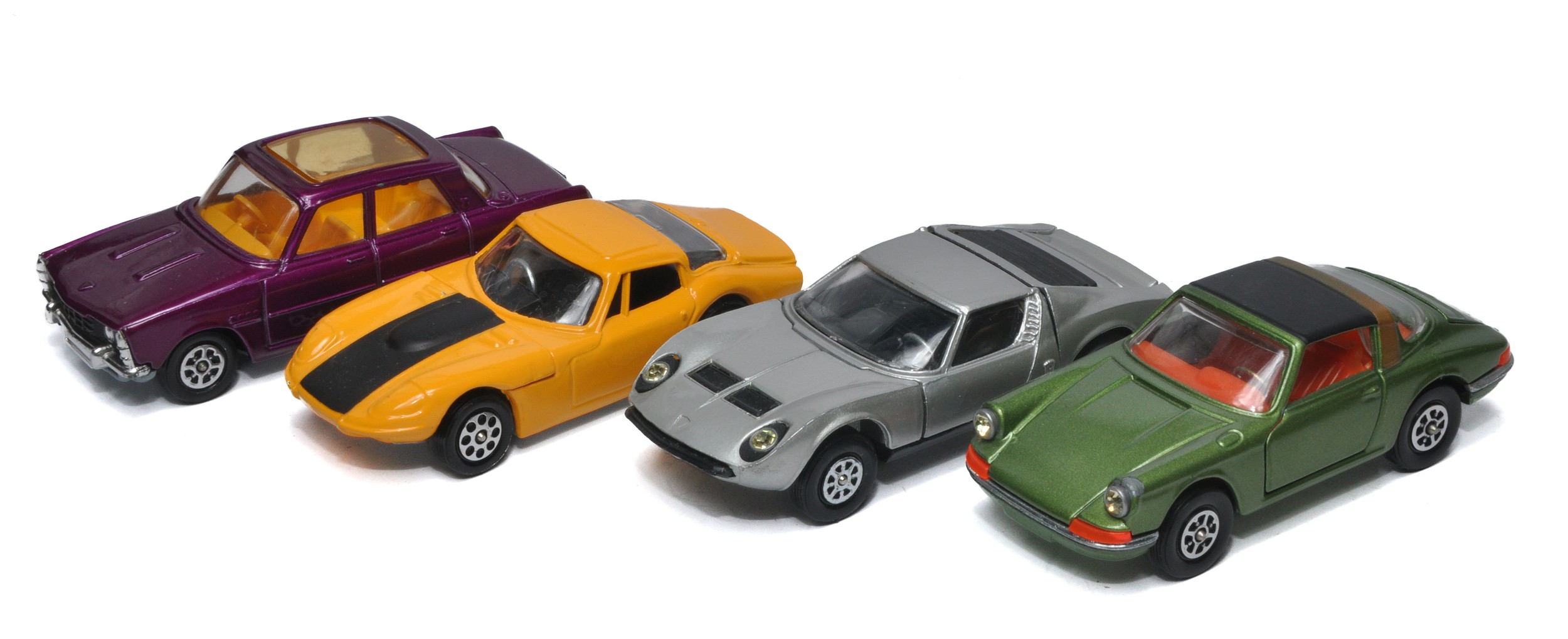 Corgi group of various loose diecast issues including Porsche Targa, Lamborghini P400, Marcos 3L and