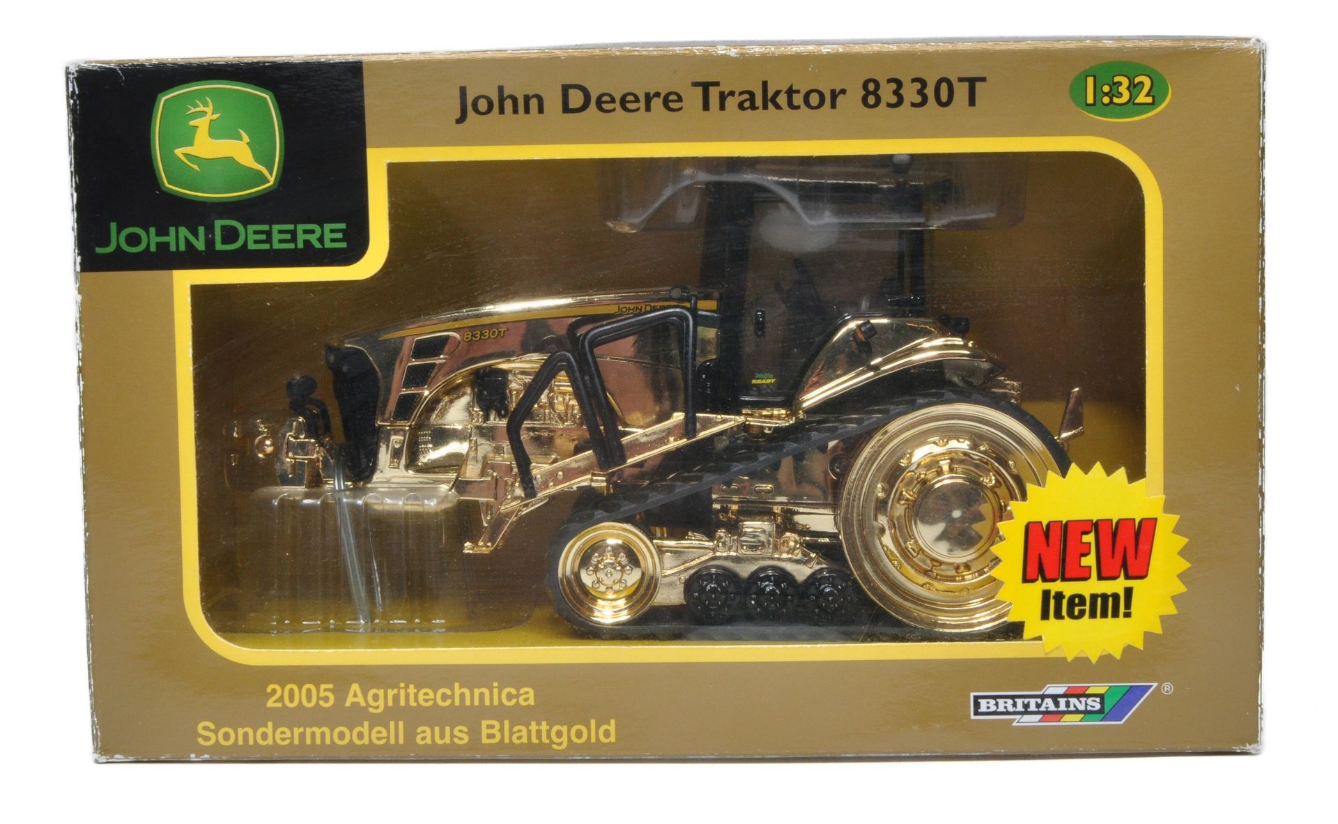 Britains Farm No. 42194 John Deere 8330T Tracked Tractor. Special Gold Edition for Agritechnica
