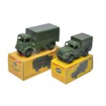 Dinky No. 641 Army Cargo Truck, displays excellent with little sign of wear in fair box (missing one