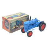 Raphael Lipkin (England) approx 1/24 plastic scale model of the Massey Harris Tractor in blue.