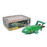 ASC - Aoshin Japanese Tinplate Battery Operated Thunderbird 2. Body is majority tin with plastic