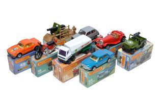 A group of of Eight Matchbox Superfast. Comprising Mercedes 450SL, BMW 30 CSL and others as shown.