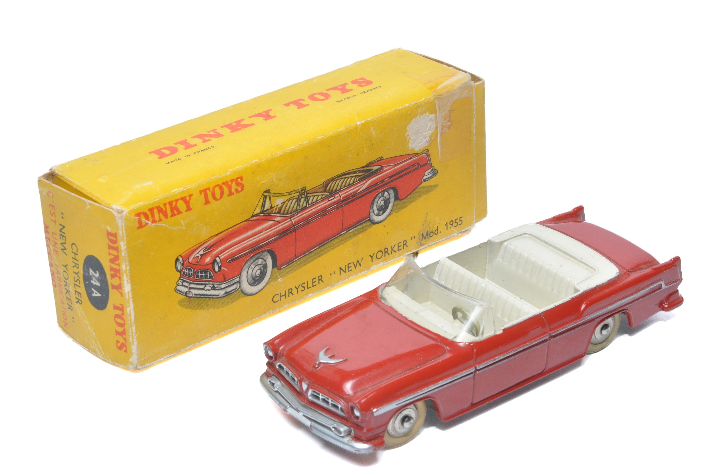 French Dinky No. 24A Chrysler New Yorker. Displays good to very good, some rubs mostly confined to