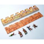 An interesting Crescent Cardboard Scenic diorama set with some figures as shown.