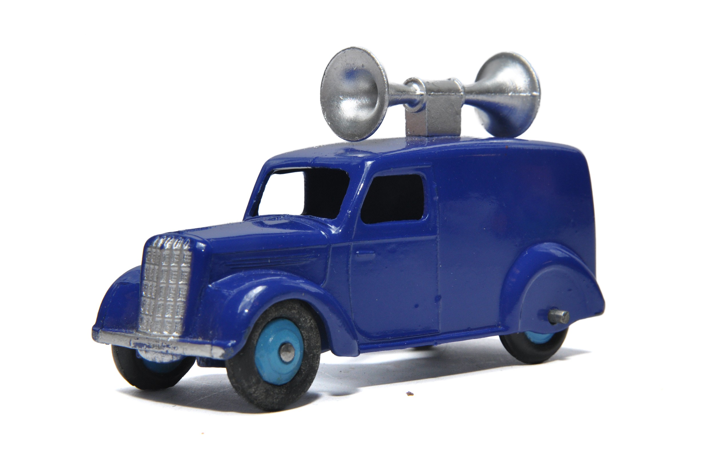 Dinky no. 492 Loud speaker van. Royal Blue. Displays excellent with little sign of wear.