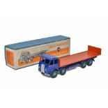 Dinky No. 503 Foden (first type) Flat Truck. Blue and orange. Good, with some more noticeable