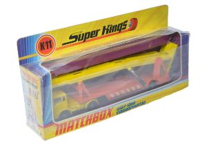 Matchbox Superkings No. K11 Car Transporter. Displays excellent in very good original box.