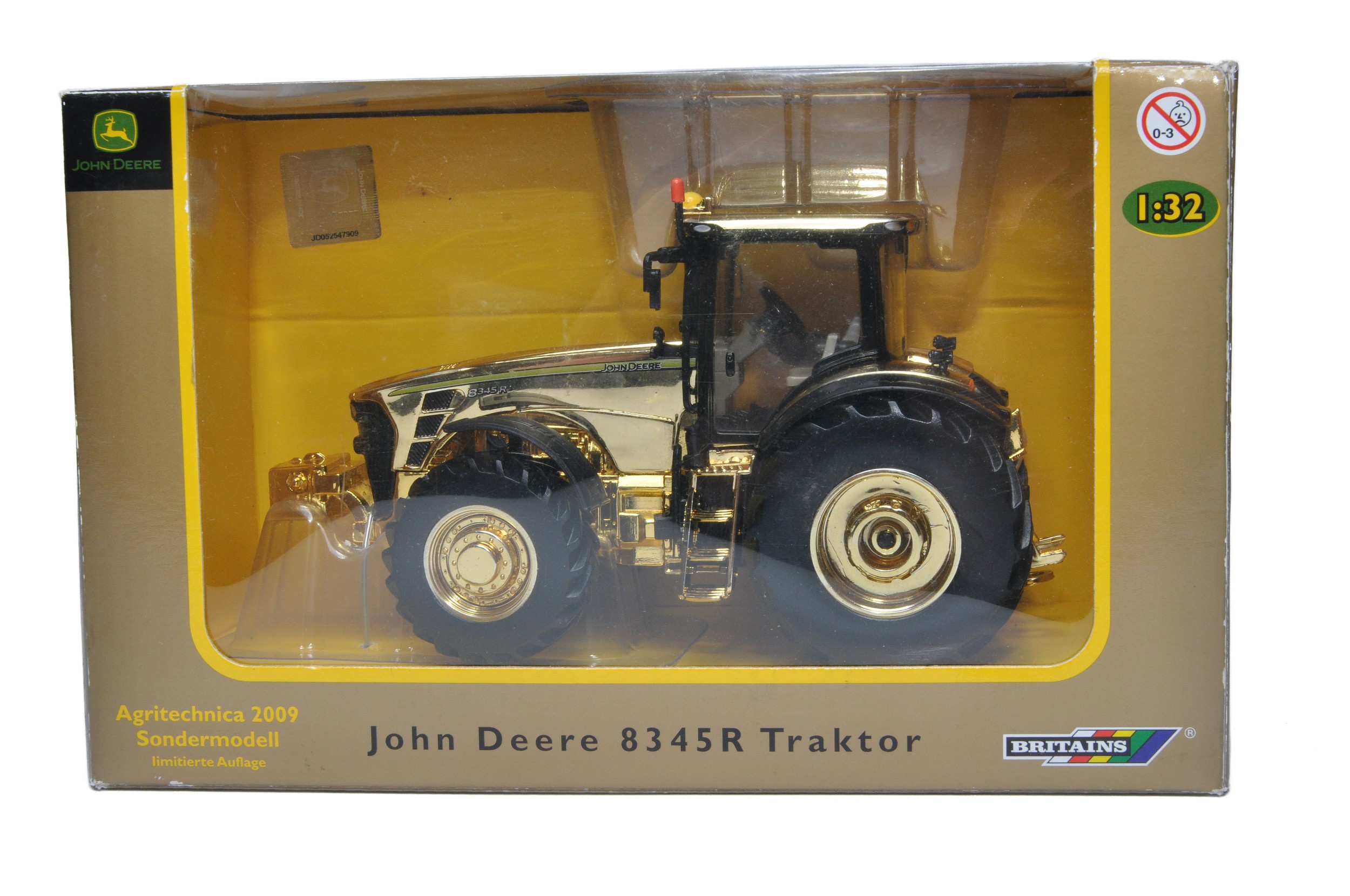 Britains Farm No. 42590 John Deere 8345R Tractor. Special Gold Edition for Agritechnica 2009. - Image 2 of 6