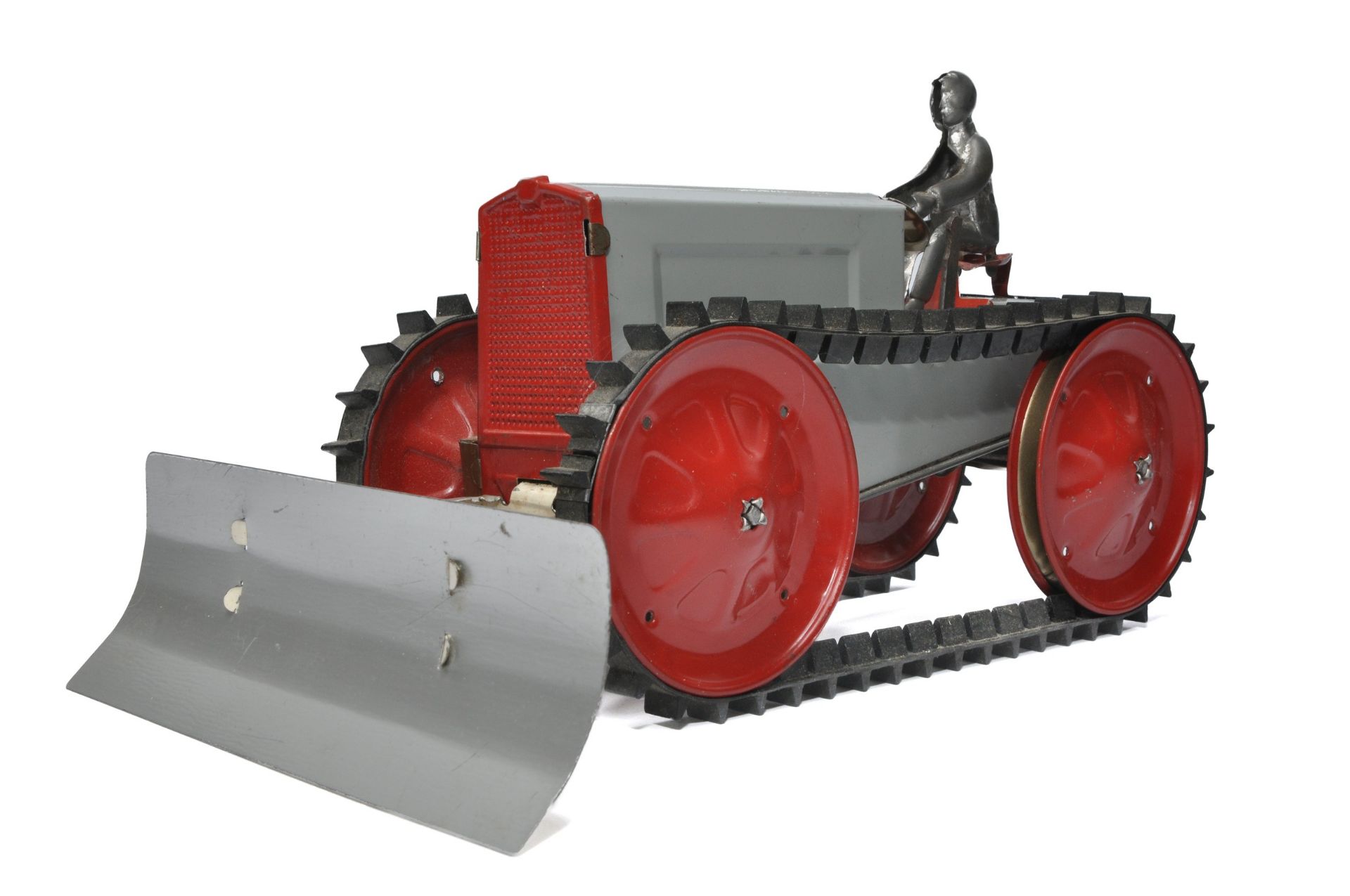 Animate (USA) Tinplate Crawler Tractor with driver and front mounted blade. Displays very good - Image 2 of 3