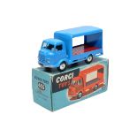 Corgi No. 455 Karrier Bantam Two Ton Truck. Blue / Red. Flat spun hubs. Generally displays