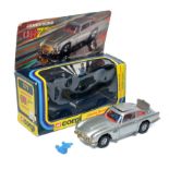 Corgi No. 271 James Bond 007 Aston Martin DB5. Metallic Silver, red interior. Displays generally