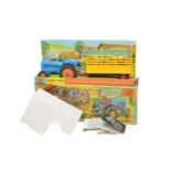 Corgi Gift Set No. 33 Fordson Power Major Tractor and Beast Carrier Trailer. Tractor has orange