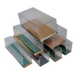 A quantity of model display / presentation cases, various sizes, as shown.