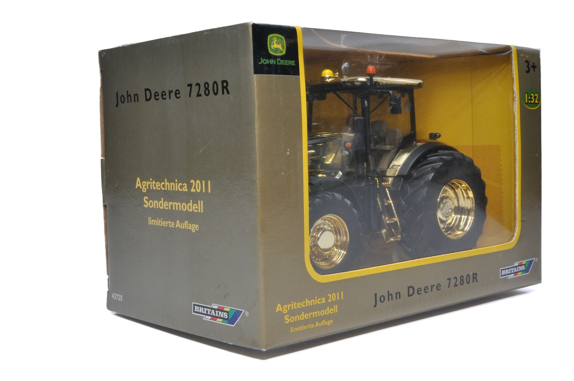 Britains Farm No. 42725 John Deere 7280R Tractor. Special Gold Edition for Agritechnica 2011. - Image 4 of 7