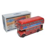 Mettoy / Corgi modern issue tinplate mechanical double decker bus. Looks to be excellent, with