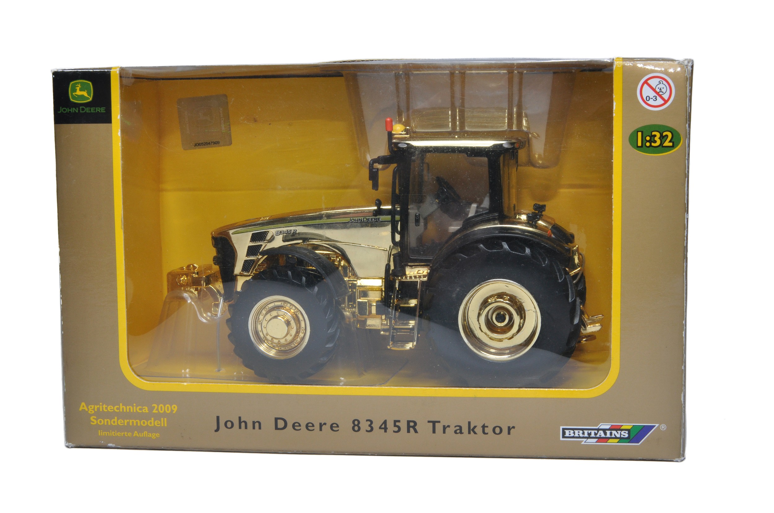 Britains Farm No. 42590 John Deere 8345R Tractor. Special Gold Edition for Agritechnica 2009.