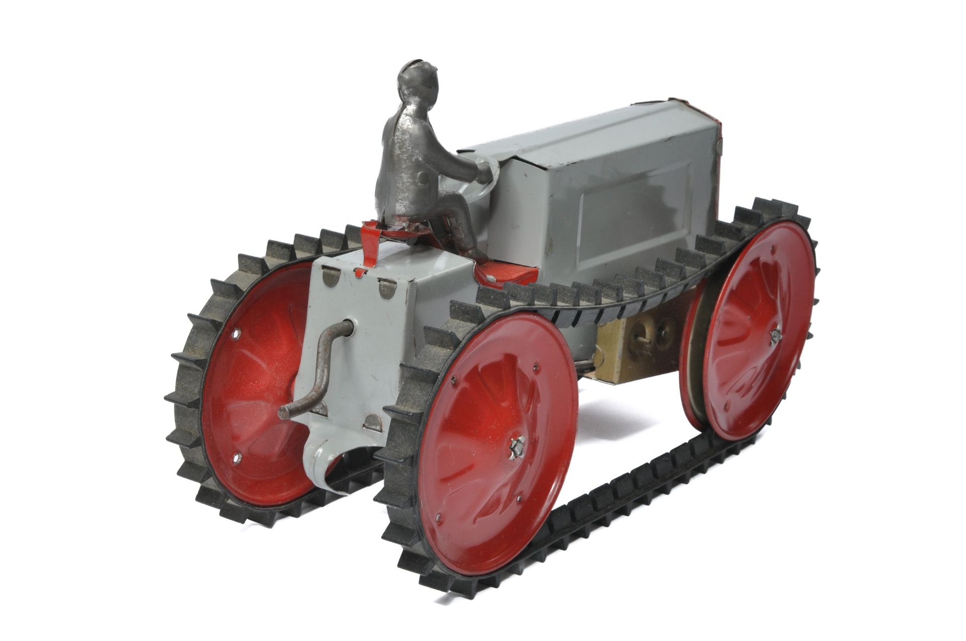 Animate (USA) Tinplate Crawler Tractor with driver and front mounted blade. Displays very good - Image 3 of 3