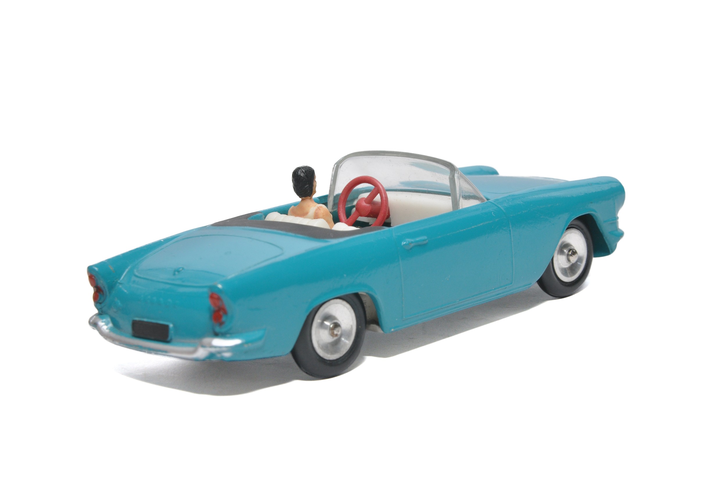 Solido Simca Oceane Cabriolet. Petrol blue with white interior, inc figure. Displays excellent - Image 2 of 3