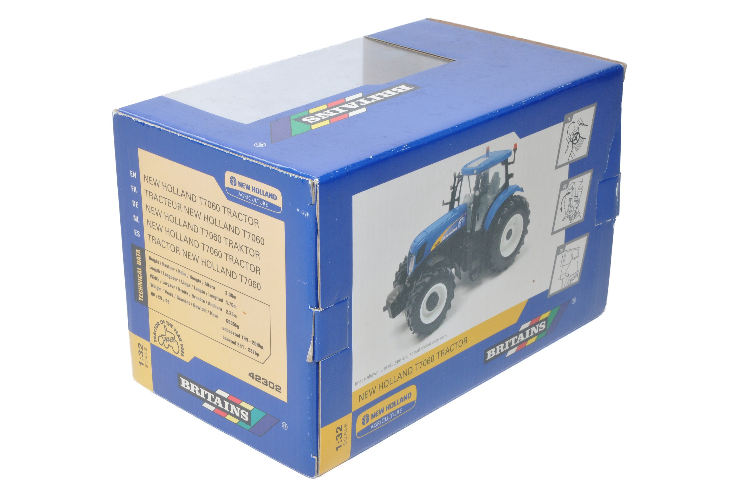 Britains 1/32 Farm Model issue comprising No. 42302 New Holland T7060 Tractor. Very good to - Image 3 of 3