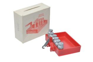 Triton (Denmark) rear transport box with plastic milk churns for the Lego Tractor. Lego used the