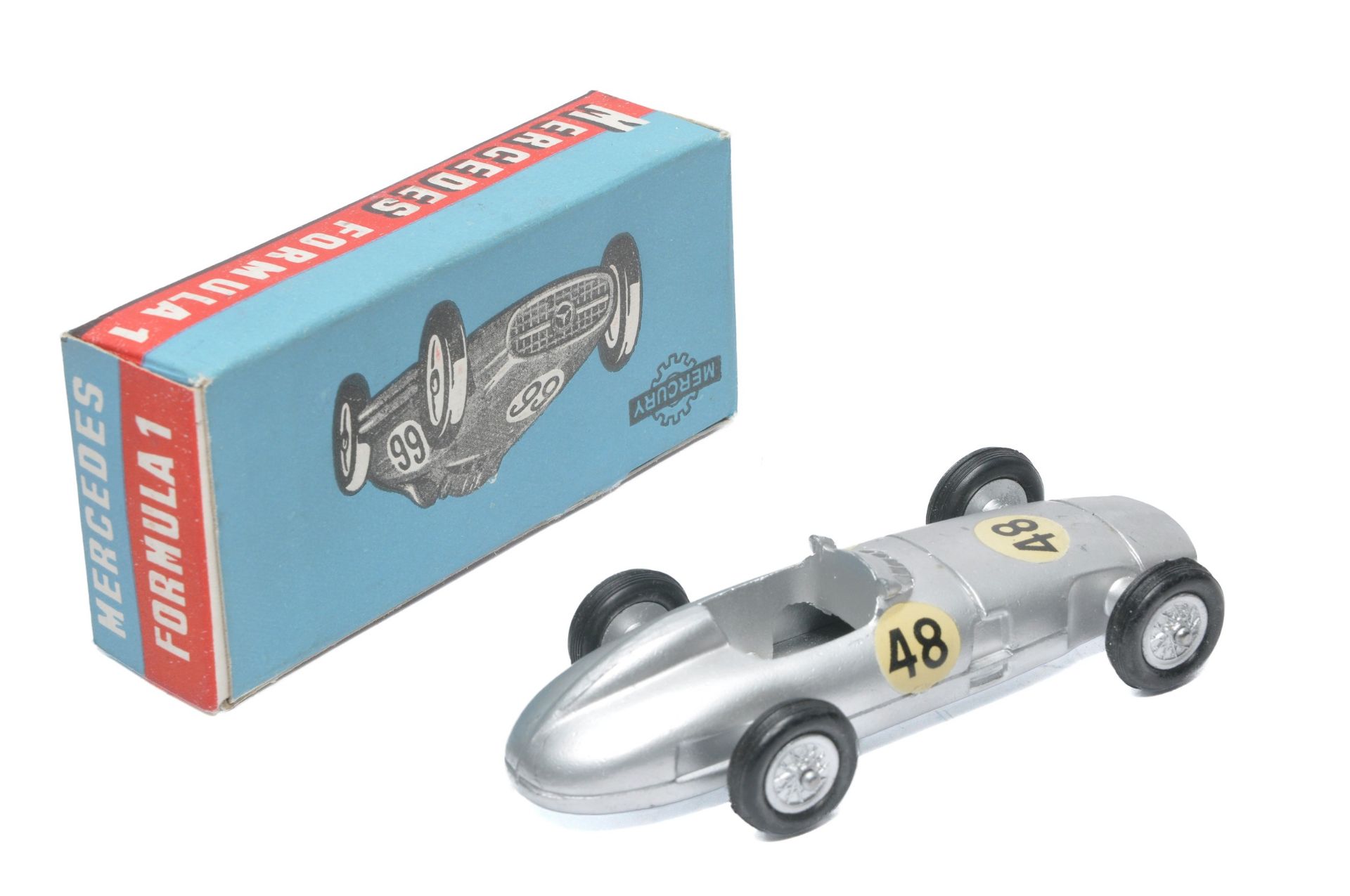 Mercury No. 55 Mercedes Formula One Racing Car. Silver RN48. Displays very good to excellent, - Image 2 of 2