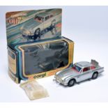 Corgi No. 271 James Bond 007 Aston Martin DB5. Metallic Silver, red interior. Displays generally